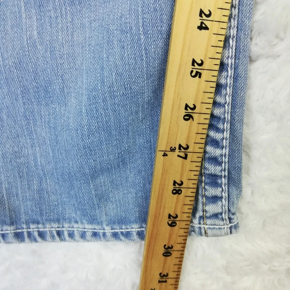 Big Star Mens Jeans Union Regular Straight Leg Blue Denim Light Wash Short 36S